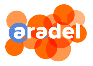 logo aradel orange